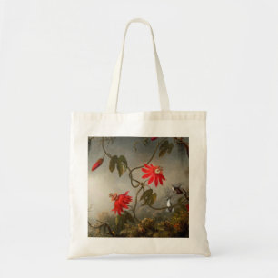 Blume mit Hummingbirds Heade Tragetasche