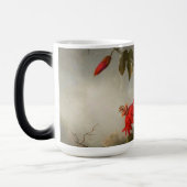 Blume mit Hummingbirds Heade Verwandlungstasse (Links)