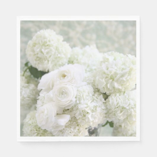 Blume mit Hydrangeas Serviette (Vorderseite)