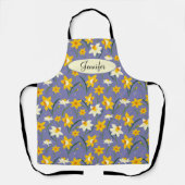 Blume mit Individuelle Name Schürze (Vorderseite)