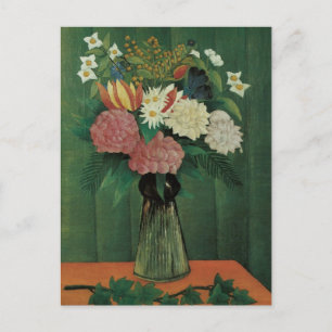 Blume mit Ivy von Henri Rousseau, Vintage Blüte Postkarte