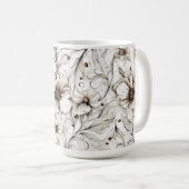 Blume mit Kaffee - Kaffeepflanzen Kaffeetasse (VorderseiteRechts)