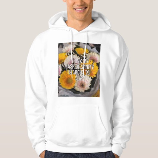 Blume mit Kostenvoranschlag Hoodie (Vorderseite)