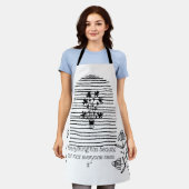 Blume mit Kostenvoranschlag Schürze (Getragen)