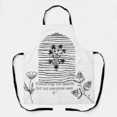 Blume mit Kostenvoranschlag Schürze (Vorderseite)