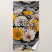 Blume mit Kostenvoranschlag Strandtuch (Vorderseite)