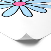 Blume mit Ladybug Poster (Ecke)