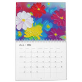 Blume mit lebendiger Farbe Kalender (Mär 2026)
