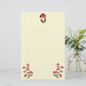 Blume mit leuchtend rosa Tube Briefpapier (Stehend Vorderseite)