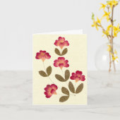 Blume mit leuchtend rosa Tube Karte (Gelbe Blume)
