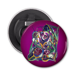 Blume mit lila Hintergrund Flaschenöffner