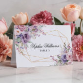 Blume mit lila Rose Hochzeitsfeiern und Hochzeitsf Tischnummer