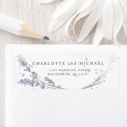 Blume mit lila Wasserfarbe (Insitu)