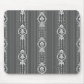 Blume mit Lorbeerkranz in Grau Mousepad (Vorne)