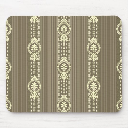 Blume mit Lorbeerkranz in Sepia Mousepad (Vorne)