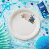 Blume mit Meerblick Grüne Blätter Hochzeit Pappteller (Party)