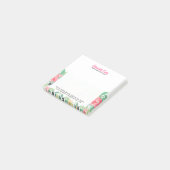 Blume mit modernen Wasserfarben Post-it Klebezettel (angewinkelt)