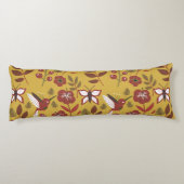 Blume mit nahtlosem Blumenmuster, Schmetterling, r Seitenschläferkissen (Rückseite)