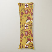 Blume mit nahtlosem Blumenmuster, Schmetterling, r Seitenschläferkissen (Vorderseite Vertikal)