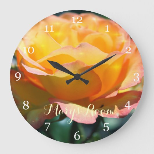 Blume mit Namen Große Wanduhr (Vorderseite)