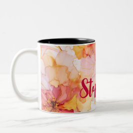 Blume mit Namen Zweifarbige Tasse
