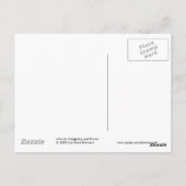 Blume mit niedlichem Igel Postkarte (Rückseite)