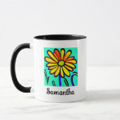 Blume mit niedlichen Blumenbezeichnungen Personali Tasse (Links)