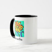 Blume mit niedlichen Blumenbezeichnungen Personali Tasse (Vorderseite Links)