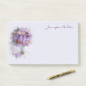 Blume mit Ölfarbe Handschrift Vorlage für elegante Post-it Klebezettel (Auf Schreibtisch)