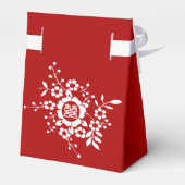 Blume mit Papierschnitt ・ Doppeltes Glück Geschenkschachtel (Rückseite)