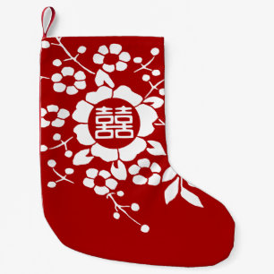 Blume mit Papierschnitt ・ Doppeltes Glück Kleiner Weihnachtsstrumpf