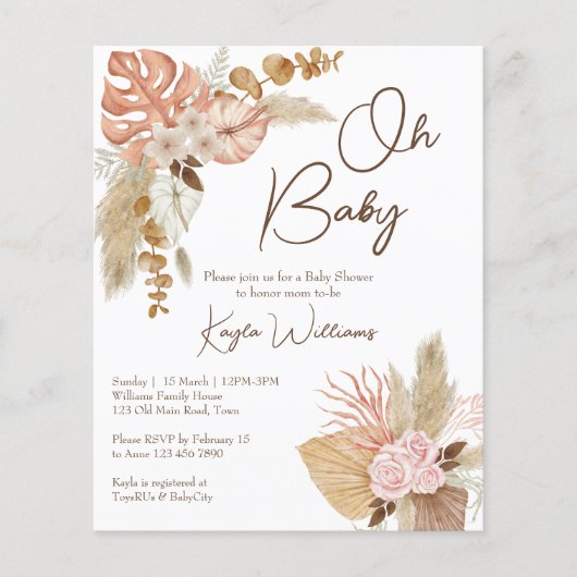 Blume mit Pastell-Sahne (Vorderseite)