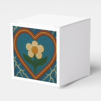 Blume mit Perlen und Donner Geschenkschachtel