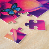 Blume mit personalisiertem Namen Puzzle (Seite)