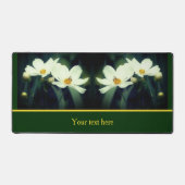 Blume mit Personalisierter Biene Schreibtischunterlage (Vorderseite)