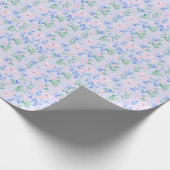 Blume mit Preppy-Wasserfarbe bearbeiten Geschenkpapier (Ecke)