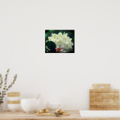 Blume mit Raindrops Poster (Küche)