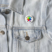 Blume mit Regenbogen Gut Fertig Taste Button (Beispiel)