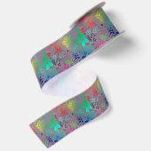 Blume mit Regenbogen Satinband (Rückseite)