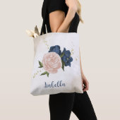 Blume mit rosa Marineblau und Rosa Tasche (Von Nahem)