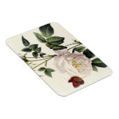 Blume mit Rosa, Pierre Joseph Redouté Magnet (Rechte Seite)
