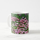 Blume mit rosa Taste Kaffeetasse (Vorderseite Links)