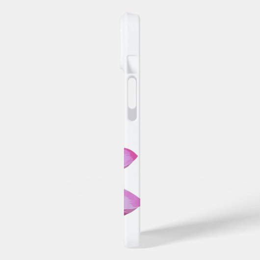 Blume mit rosa Wasserlilie Case-Mate iPhone Hülle (Rückseite / Links)