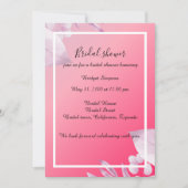 Blume mit rosafarbener Kirsche Brautparty Einladung (Vorderseite)