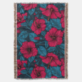 Blume mit rotem Hibiskus Decke (Vorderseite Vertikal)