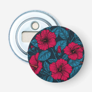 Blume mit rotem Hibiskus Flaschenöffner