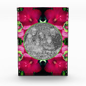 Blume mit rotem Hibiskus hinzufügen Fotoblock (Vorderseite)