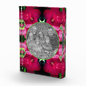 Blume mit rotem Hibiskus hinzufügen Fotoblock (Rechts)