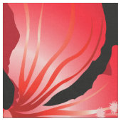 Blume mit rotem Hibiskus Stoff (Nahaufnahme)