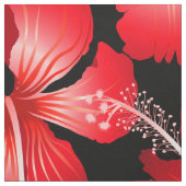 Blume mit rotem Hibiskus Stoff (Muster)